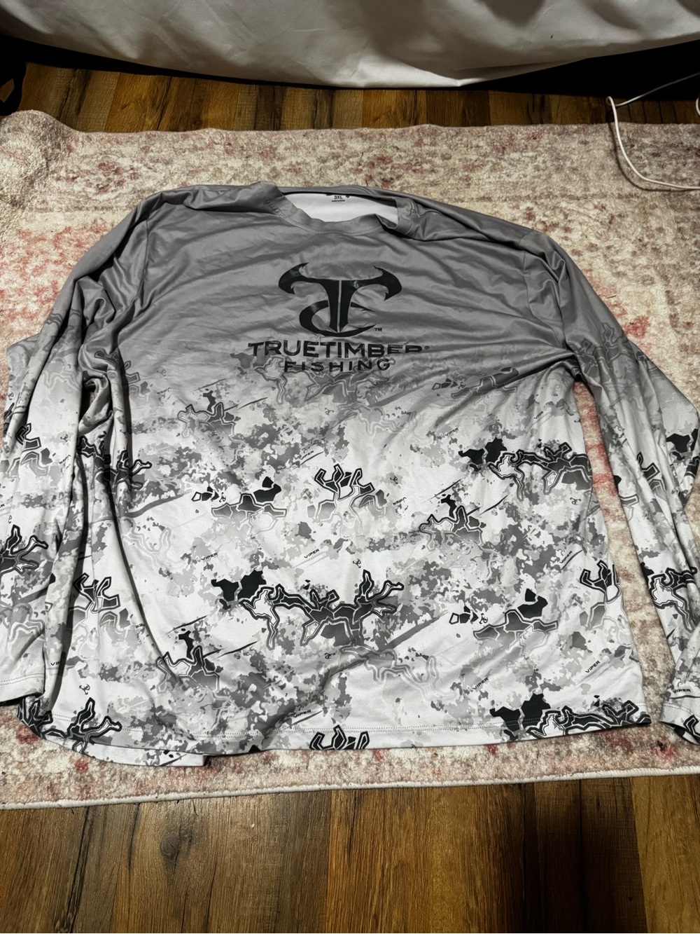 TrueTimber Fishing Long Sleeve Performance Shirt - Gray Camo